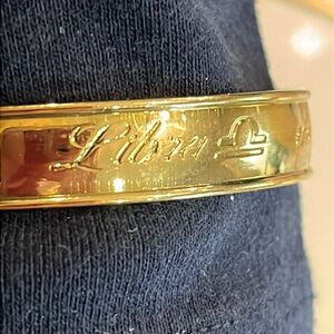 Avon Libra Gold tone Bracelet. Gentle, charming, artistic & harmonious written